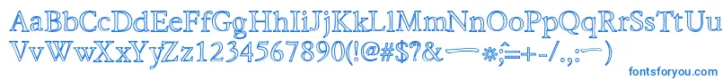 Weitere Informationen zur HiraKatakanaWHollow-Schriftart HiraKatakanaWHollow-Schriftart – Blaue Schriften