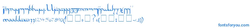 フォントTengwar – 青いフォント