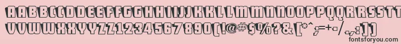 Sho Font – Black Fonts on Pink Background