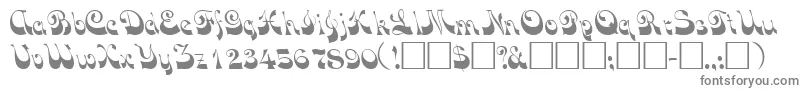 Czcionka VocoscriptsskRegular – szare czcionki na białym tle