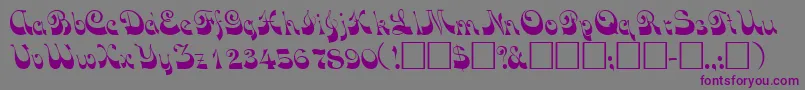 VocoscriptsskRegular Font – Purple Fonts on Gray Background