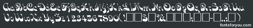 Шрифт VocoscriptsskRegular – белые шрифты