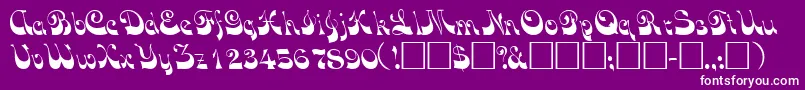 VocoscriptsskRegular Font – White Fonts on Purple Background