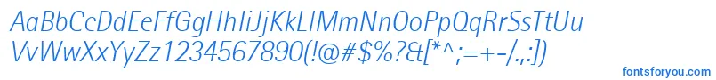 RotisIiSansProLightItalic Font – Blue Fonts