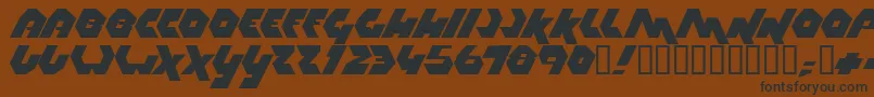 Thrust Font – Black Fonts on Brown Background