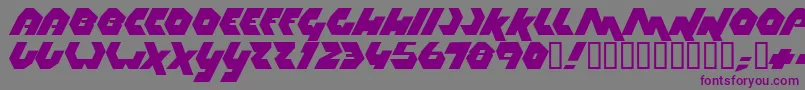 Thrust Font – Purple Fonts on Gray Background