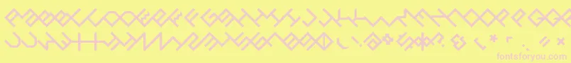 General Font – Pink Fonts on Yellow Background