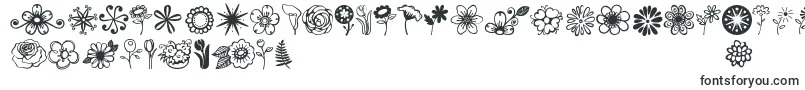 Janda Flower Doodles Font – Nature Fonts