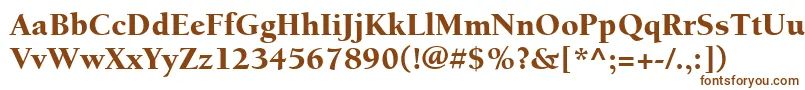 ItcBerkeleyOldstyleLtBlack Font – Brown Fonts on White Background