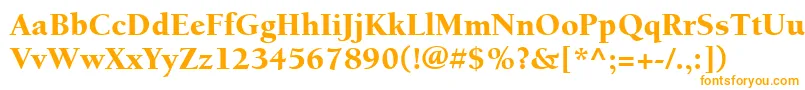 ItcBerkeleyOldstyleLtBlack Font – Orange Fonts on White Background