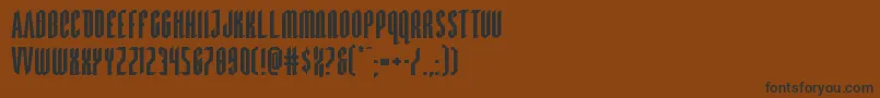 Devilsummonerexpand Font – Black Fonts on Brown Background