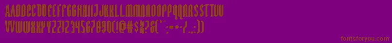 Devilsummonerexpand Font – Brown Fonts on Purple Background