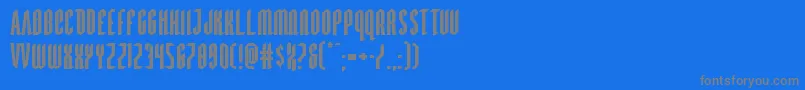 フォントDevilsummonerexpand – 青い背景に灰色の文字