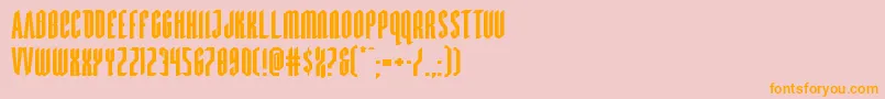 Devilsummonerexpand Font – Orange Fonts on Pink Background