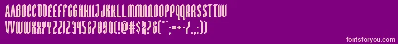 Devilsummonerexpand Font – Pink Fonts on Purple Background