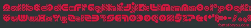 RoboArriba Font – Red Fonts on Black Background