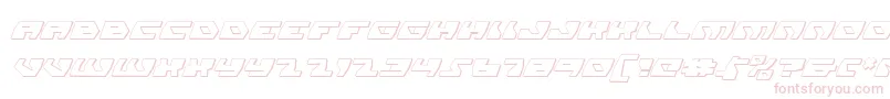 DaedalusShadowItalic Font – Pink Fonts on White Background