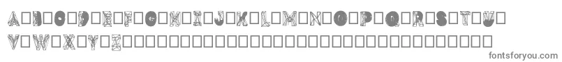 Dmesh Font – Gray Fonts on White Background