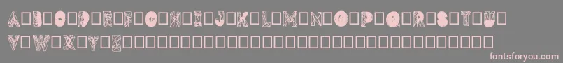 Dmesh Font – Pink Fonts on Gray Background