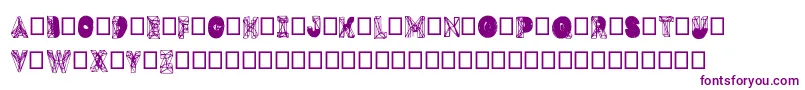 Dmesh Font – Purple Fonts on White Background