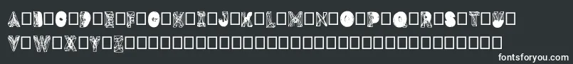 Dmesh Font – White Fonts on Black Background