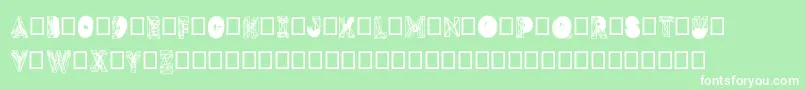 Dmesh Font – White Fonts on Green Background