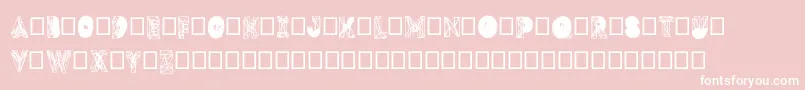 Dmesh Font – White Fonts on Pink Background