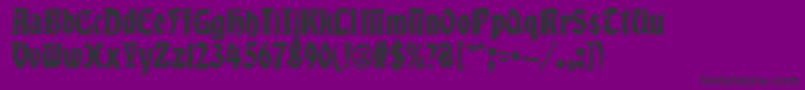 AlberttextBold Font – Black Fonts on Purple Background