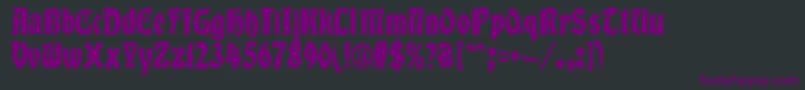 AlberttextBold Font – Purple Fonts on Black Background