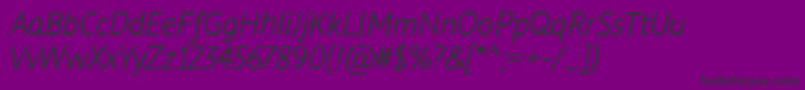 fuente Flow – Fuentes Negras Sobre Fondo Morado