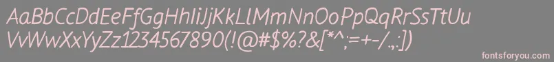 Flow Font – Pink Fonts on Gray Background