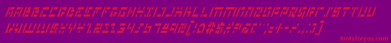 Mmanci Font – Red Fonts on Purple Background