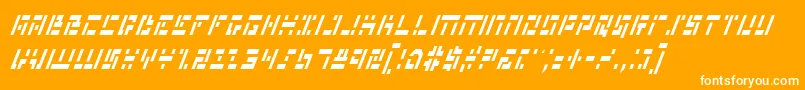 Weitere Informationen zur Mmanci-Schriftart Mmanci-Schriftart – Weiße Schriften auf orangefarbenem Hintergrund