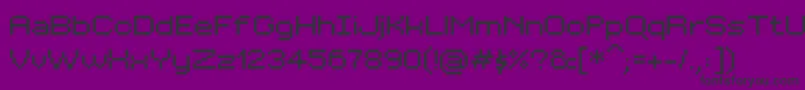 BitKitwide Font – Black Fonts on Purple Background