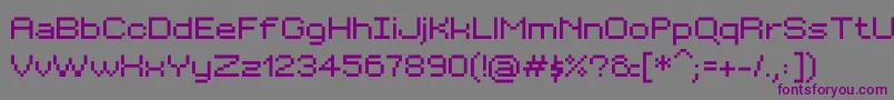 Шрифт BitKitwide – фиолетовые шрифты на сером фоне