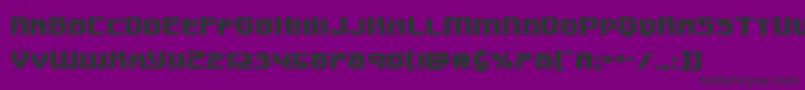 Speedwagonexpand-Schriftart – Schwarze Schriften auf violettem Hintergrund