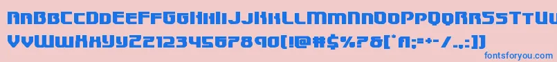 Speedwagonexpand Font – Blue Fonts on Pink Background