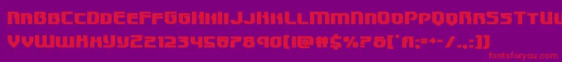 Speedwagonexpand Font – Red Fonts on Purple Background