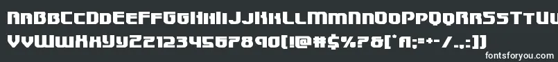 Шрифт Speedwagonexpand – белые шрифты на чёрном фоне