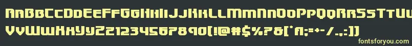 Speedwagonexpand Font – Yellow Fonts on Black Background