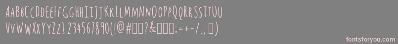 フォントQuestions – 灰色の背景にピンクのフォント