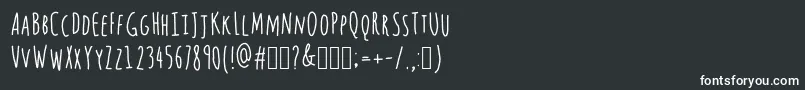 フォントQuestions – 白い文字