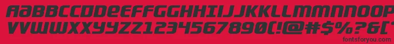 Lightsiderexpand Font – Black Fonts on Red Background