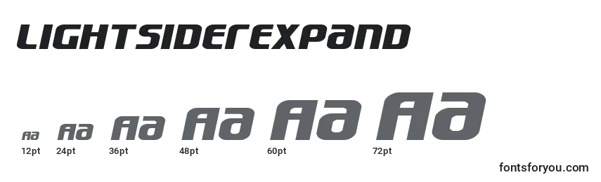 Lightsiderexpand Font Sizes