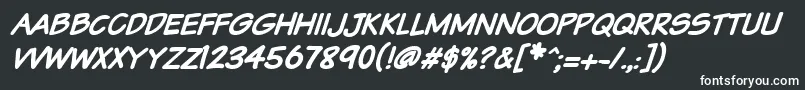 Vtcsundaykomixcapsbolditalic Font – White Fonts