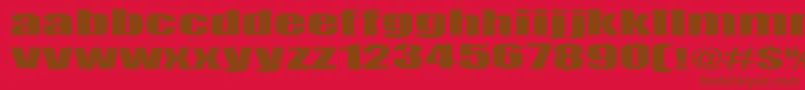 Tulikuume Font – Brown Fonts on Red Background