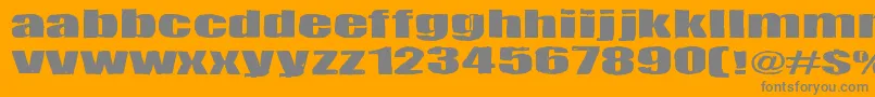 Tulikuume Font – Gray Fonts on Orange Background