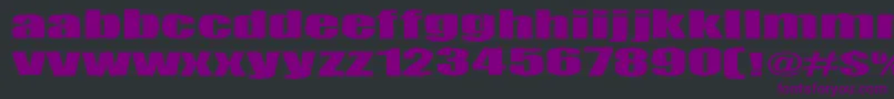 Tulikuume-fontti – violetit fontit mustalla taustalla