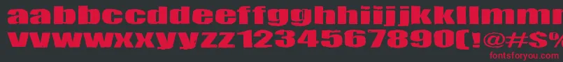 Tulikuume Font – Red Fonts on Black Background