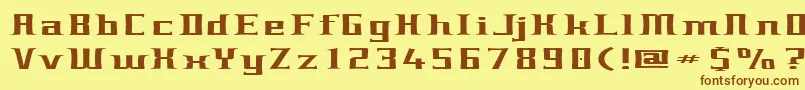 CulturalStupidity Font – Brown Fonts on Yellow Background